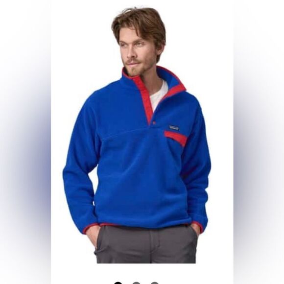 New Patagonia Synchilla Fleece Mountain Snap-T Fleece Pullover Sweatshirt Jacket - Picture 1 of 7